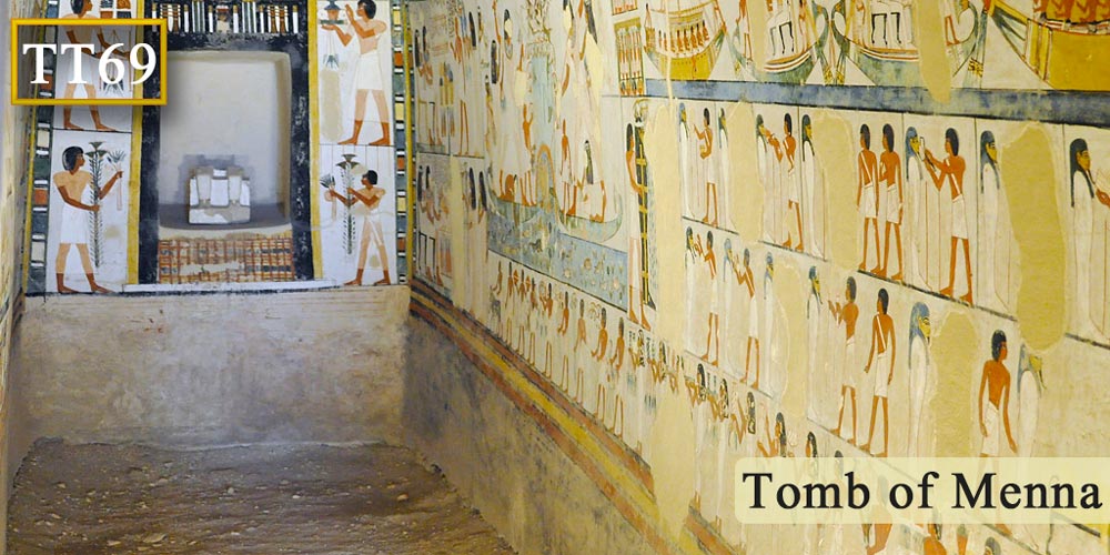 Tomb of Menna Valley of The-Nobles - Trips in Egypt